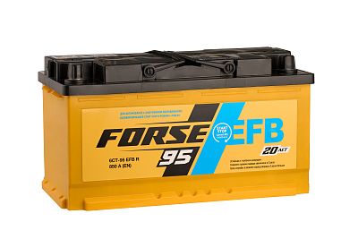 Автомобильный аккумулятор FORSE EFB 6СТ-95 VLR (0) (арт.595120051)