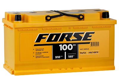 Автомобильный аккумулятор FORSE 6СТ-100 VLR (0) (арт.600120050)