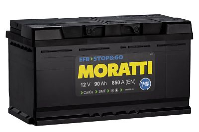 Автомобильный аккумулятор MORATTI EFB 90 а/ч (0) L5 (арт.590120031)