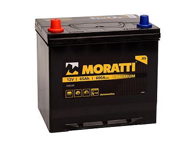 Автомобильный аккумулятор MORATTI JIS 65 а/ч (1) D23R (арт.565069054)
