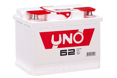 Автомобильный аккумулятор UNO 6СТ-62 (1) N (арт. 562107010)