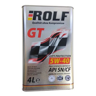 7  / А/масло Rolf GT 5W40 4л МЕТАЛЛ