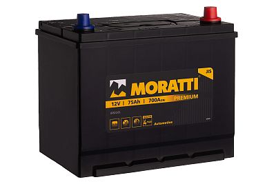 Автомобильный аккумулятор MORATTI JIS 75 а/ч (0) D26 (арт.575320032) 