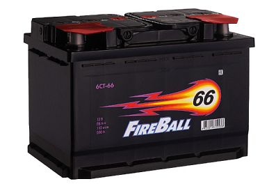Автомобильный аккумулятор FIRE BALL 6СТ-66 (0) NR (арт. 566112020)