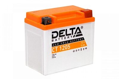 Аккумуляторная батарея мото Delta CT 1205 (YTX5L-BS) (YT5L-BS) (YTZ7S)