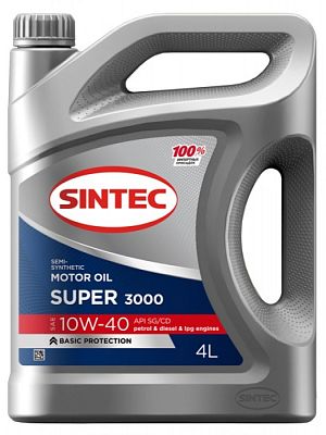 7  / А/масло SINTEC Super 3000 10W40 п/с 4 л