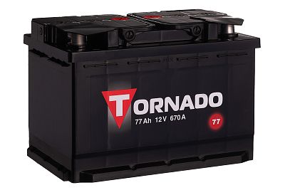 Автомобильный аккумулятор TORNADO 6CT-77 NR (арт. 577112080)