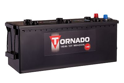 Автомобильный аккумулятор TORNADO 6CT-140 N (1) (арт.640129080) 