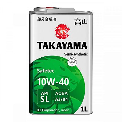 5  / А/масло TAKAYAMA (МЕТАЛЛ) 10W40 п/с 1л SL  А3/В4 Safetec