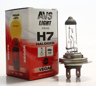 Галогеновая лампа AVS Vegas H7.12V.55W.