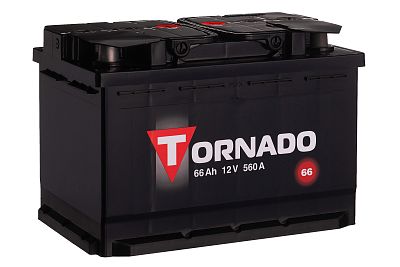Автомобильный аккумулятор TORNADO 6CT-66 NR (арт.566112080)