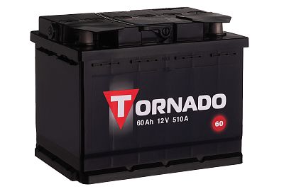 Автомобильный аккумулятор TORNADO 6CT-60 NR (арт.560108080)